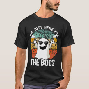 Camiseta Estou aqui pela cerveja Dia de as Bruxas engraçado