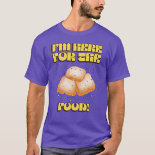 Camiseta Estou aqui pela Comida! Mardi Gras Beignets Shirt