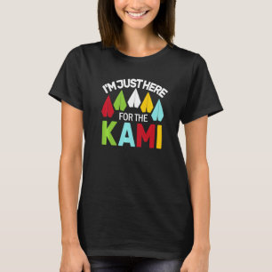 Camiseta Estou aqui pela grua de origami japonesa Kami