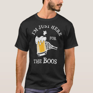 Camiseta Estou aqui pela mão do esqueleto do Bebendo Boos