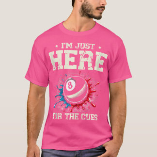 Camiseta Estou Aqui Pela Piscina Billiard Do Cues