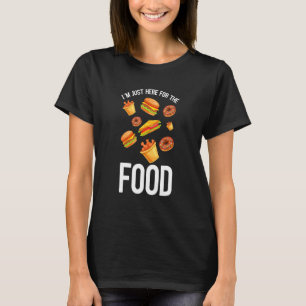 Camiseta Estou aqui pela Rosquinha e Pintinho do hambúrguer