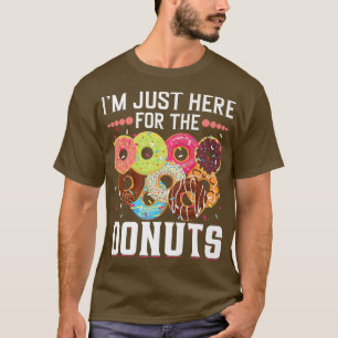 Camiseta Estou aqui pelas Rosquinhas Engraçadas, docinho