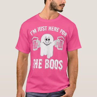 Camiseta Estou aqui pelo Dia de as Bruxas engraçado Boos Fa