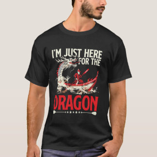 Camiseta Estou Aqui Pelo Dragão Para O Festival Do Barco Dr