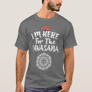 Camiseta Estou aqui pelo Savasana Mandala Legal Pose Yoga L