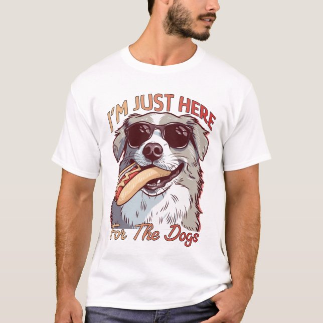 Camiseta Estou aqui pelos cães (Frente)