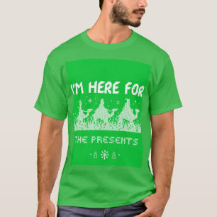 Camiseta Estou aqui pelos presentes