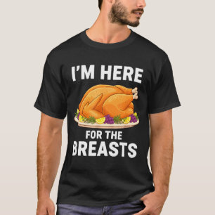 Camiseta Estou Aqui Pelos Seios, Peru de Ação de Graças Eng