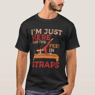 Camiseta Estou Aqui Pés em Tiras Pilates Yoga Fitness