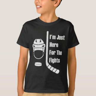 Camiseta Estou Aqui Só Para As Lutas Funny Hockey (3)