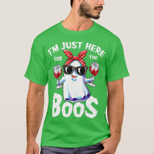 Camiseta Estou aqui só para as mulheres do Boos Halloween