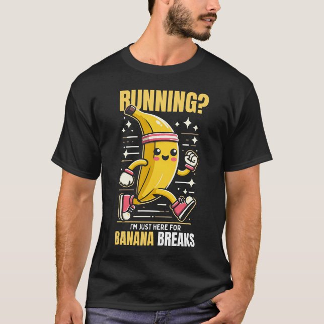 Camiseta estou aqui só para comer bananas (Frente)