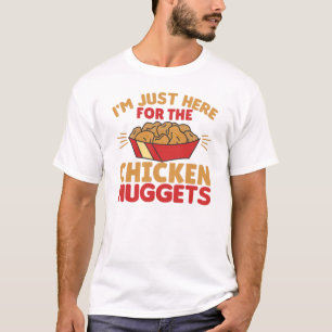 Camiseta Estou aqui só para os frangos de carne