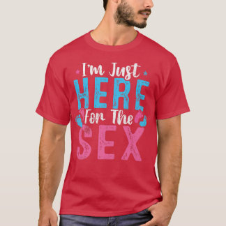 Camiseta Estou Aqui Só Para Ver Gênero Revelar Meninas