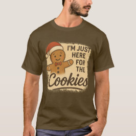 Camiseta Estou Aqui Só pelos Biscoitos