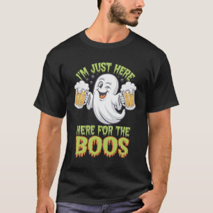 Camiseta estou aqui só pelos boos: adorável fantasma de hal