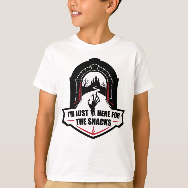CAMISETA "ESTOU AQUI SÓ PELOS LANCHES"  (Frente)