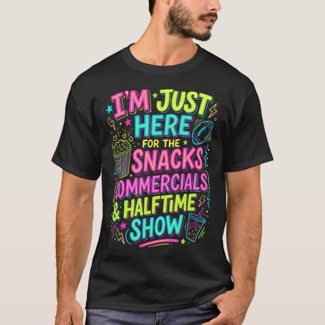 Camiseta ESTOU Aqui Só Pelos Lanches Comerciais Do Interval (Frente)