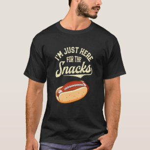 Camiseta Estou Aqui Só Pelos Lanches Fantasia Futebol Foo