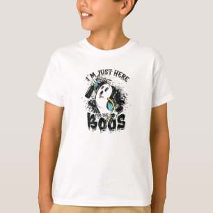 Camiseta Estou aqui só pelos vaias - lindo halloween