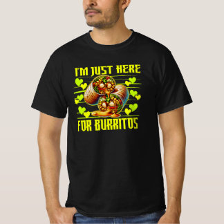 Camiseta estou aqui só por burritos