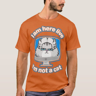 Camiseta Estou aqui vivo Não sou um gato 13 (2)