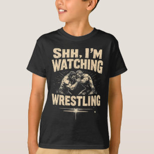Camiseta Estou assistindo um ventilador de Luta engraçada d
