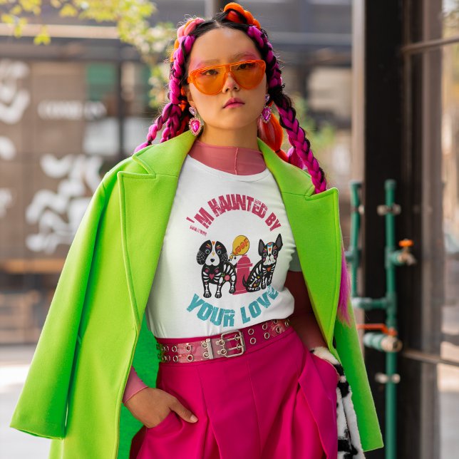 Camiseta Estou assombrado pelo seu amor Halloween (Criador carregado)