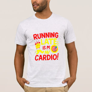 Camiseta Estou Atrasado É Meu Cardio Engraçado