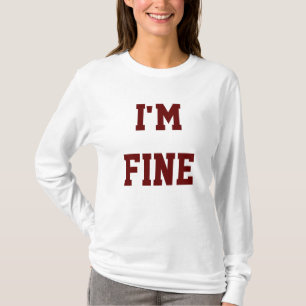Camiseta Estou bem com a camisa.