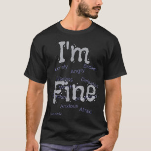 Camiseta Estou bem conscientização sobre prevenção