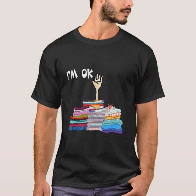 Camiseta Estou Bem Costurando Costureira de Tecidos (Frente)