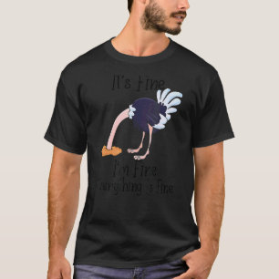 Camiseta Estou bem, é uma bela fotografia sarcástica de ave