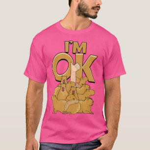 Camiseta Estou Bem Engraçado Capybaras Capibara Rodent Capy