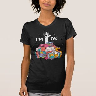 Camiseta Estou bem Engraçado Ler o Livro Presente