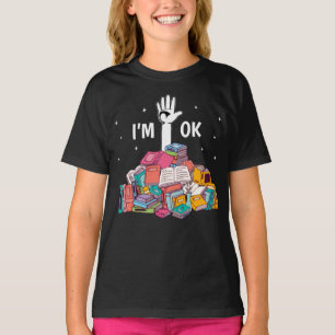 Camiseta Estou bem Engraçado Ler o Livro Presente