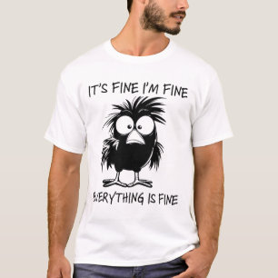 Camiseta Estou Bem Está Bem Tudo Está Bem Frango Do Que