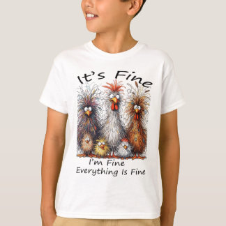 Camiseta Estou bem. Está tudo bem, está tudo bem.