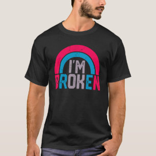 Camiseta Estou Bem Estou Quebrado Doença Invisível Homens M