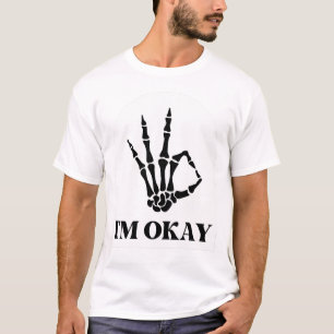 Camiseta Estou bem ilustrado