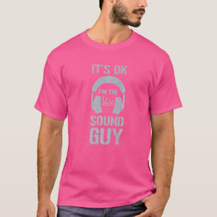 Camiseta Estou bem, sou a música de som com música de som, 