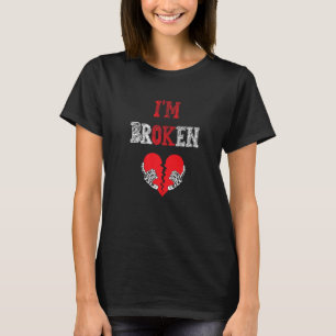 Camiseta Estou bem, sou uma Doença Invisível Quebrada Homen