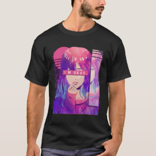 Camiseta Estou Bem, Triste Garota De Anime Otaku, Garota De