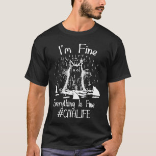 Camiseta Estou Bem Tudo Bem Tudo Está Bem CNA Vida gato