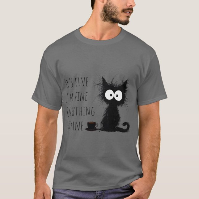 Camiseta estou bem tudo está bem (Frente)