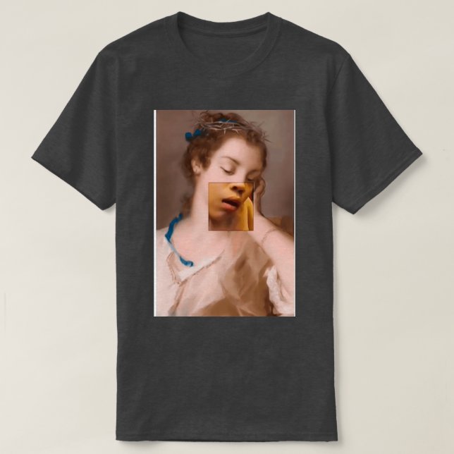Camiseta Estou cansado de arte engraçada (Frente do Design)