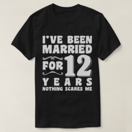 Camiseta Estou Casado Há 12 Anos Aniversário de Casamento