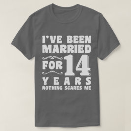 Camiseta Estou Casado Há 14 Anos Aniversário de Casamento