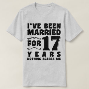 Camiseta Estou Casado Há 17 Anos Aniversário de Casamento